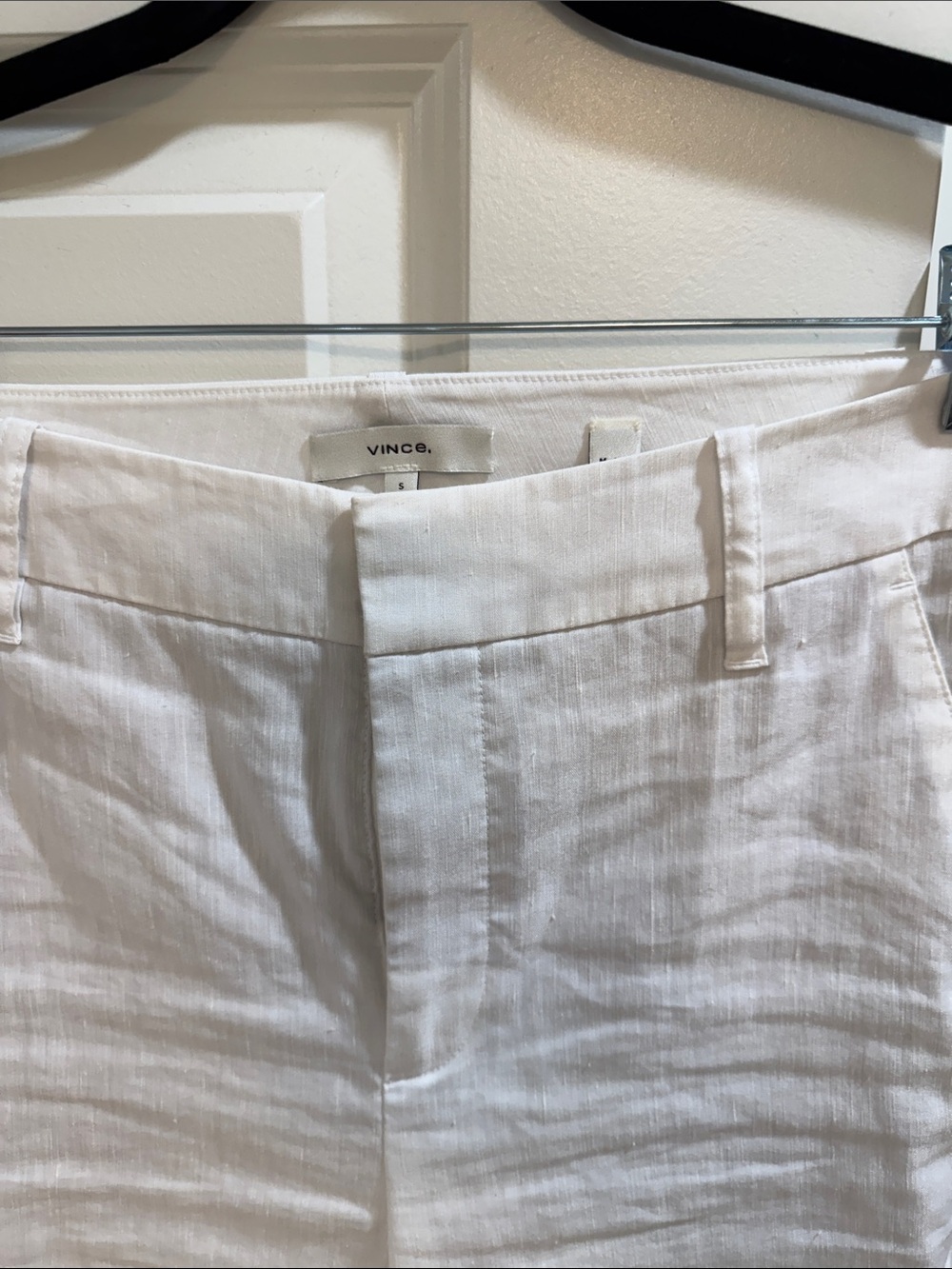Vince White Linen Dress Pants - Picture 2 of 3